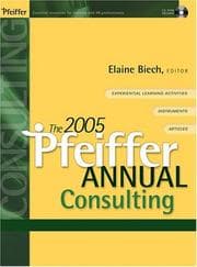 Tapa de The 2005 Pfeiffer Annual , (with CD-Rom): Consulting (J-B Pfeiffer Annual  Vol2)