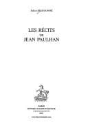 Tapa de Les récits de Jean Paulhan
