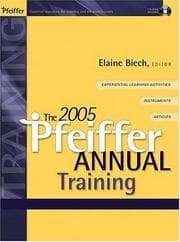 Tapa de The 2005 Pfeiffer Annual