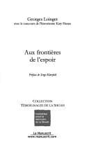 Tapa de Aux frontières de l'espoir