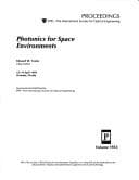 Tapa de Photonics for space environments