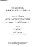 Tapa de Monuments from the Upper Tembris valley, Cotiaeum, Cadi, Synaus, and Tiberiopolis