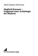 Tapa de Siegfried Kracauer