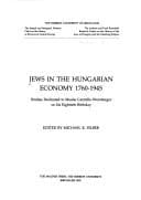 Tapa de Jews in the Hungarian Economy, 1760?1945