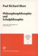 Tapa de Philosophenphilosophie und Schulphilosophie