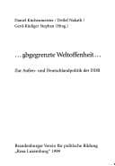 Tapa de --abgegrenzte Weltoffenheit--