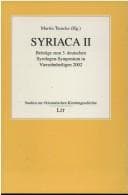 Tapa de Syriaca II. 3. Deutsches Syrologen-Symposium in Vierzehnheiligen 2002