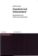 Tapa de Standard und Substandard: Regionalismen im diachronen L angsschnitt
