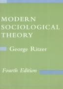 Tapa de Modern sociological theory