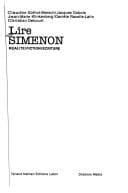 Tapa de Lire Simenon