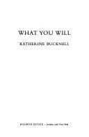 Tapa de What you will