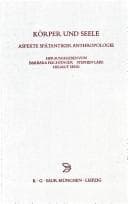 Tapa de K orper und Seele: Aspekte sp atantiker Anthropologie