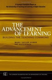 Tapa de The advancement of learning