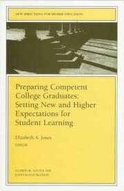 Tapa de Preparing Competent College Graduates: Setting New and Higher Expectations for Student Learning