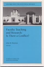Tapa de Faculty Teaching and Research: Is There a Conflict