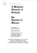 Tapa de A Mediaeval Chronicle of Scotland