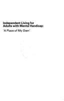 Tapa de Independent living for adults with mental handicap