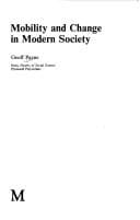 Tapa de Mobility and change in modern society
