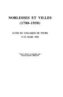 Tapa de Noblesses et villes (1780-1950)