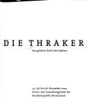 Tapa de Die Thraker: das goldene Reich des Orpheus. Ausstellung, 23. Juli bis 28. November 2004, Kunst- und Ausstellungshalle der Bundesrepublik Deutschland