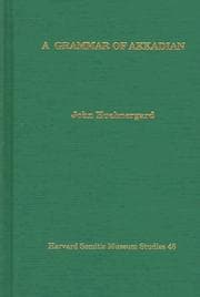 Tapa de A grammar of Akkadian