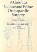 Tapa de A guide to canine and feline orthopaedic surgery