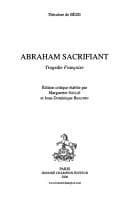 Tapa de Abraham sacrifiant