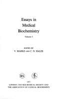 Tapa de Essays in medical biochemistry