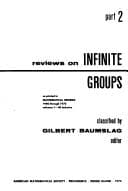 Tapa de Reviews on infinite groups