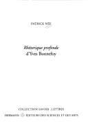 Tapa de Rhétorique profonde d'Yves Bonnefoy