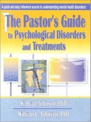 Tapa de The pastor's guide to psychological disorders and treatments