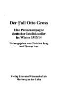 Tapa de Der Fall Otto Gross