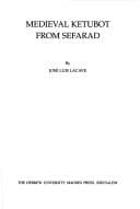 Tapa de Medieval ketubot from Sefarad