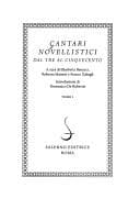 Tapa de Cantari novellistici dal Tre al Cinquecento