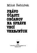 Tapa de Právo účasti občanov na správe vecí verejných