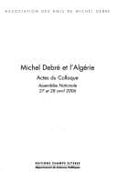 Tapa de Michel Debr©♭ et l'Alg©♭rie