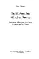 Tapa de Bibliotheca Germanica, Bd. 44: Erz ahlform im h ofischen Roman: Studien zur Fokalisierung im "Enesas", im "Iwein" und im "Tristan"