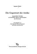 Tapa de Die Gegenwart der Antike