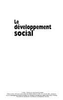 Tapa de Le développement social