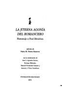 Tapa de La Eterna agonía del Romancero