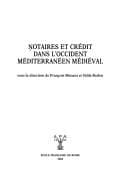 Tapa de Notaires et crédit dans l'occident méditerranéen médiéval