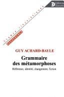 Tapa de Grammaire des métamorphoses
