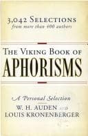 Tapa de The Viking book of aphorisms