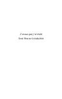 Tapa de J'avoue que j'ai trahi