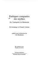 Tapa de Poétiques comparées des mythes