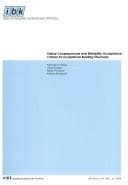Tapa de Failure consequences and reliability acceptance criteria for exceptional building structures