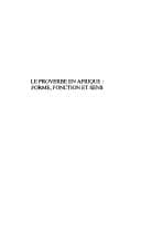 Tapa de Le proverbe en Afrique