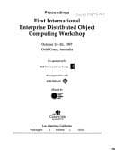 Tapa de First International Enterprise Distributed Object Computing Workshop: October 24-26, 1997 Gold Coast, Australia