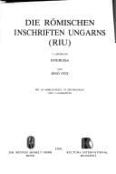 Tapa de Die römischen Inschriften Ungarns (RIU)