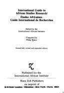 Tapa de International Guide to African Studies Research